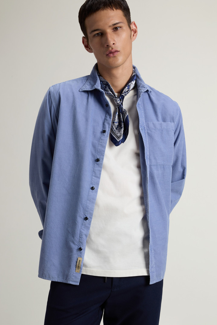 CORDUROY MACKEY SHIRT GD Blue photo 4 | Woolrich