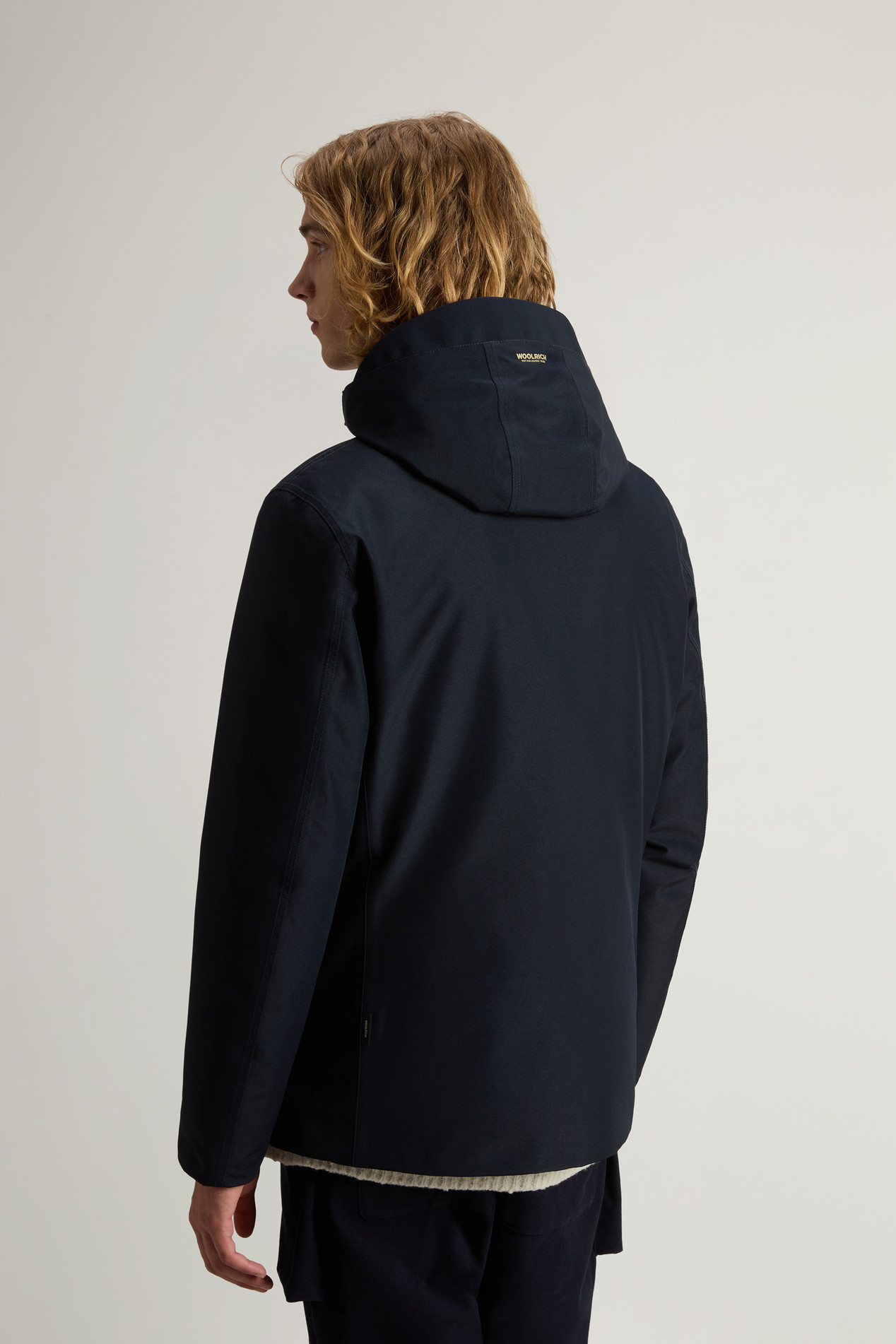 Waterproof Jacket in Recycled Two-Layered GORE-TEX Fabric Blue photo 3 | Woolrich