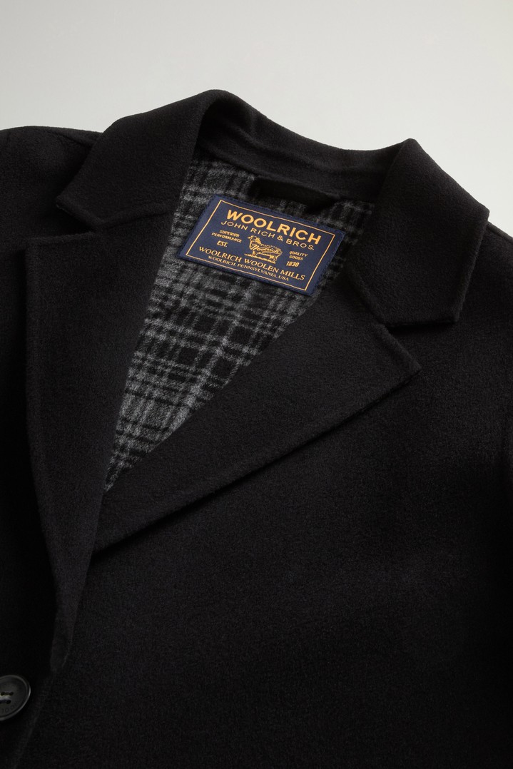 Coat in Double-Face Pure Wool Black photo 6 | Woolrich