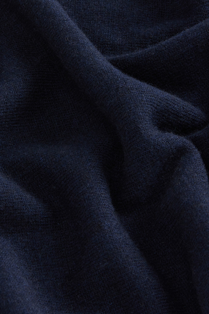 Wide-Leg Pants in Virgin Wool and Cashmere Blend Blue photo 5 | Woolrich