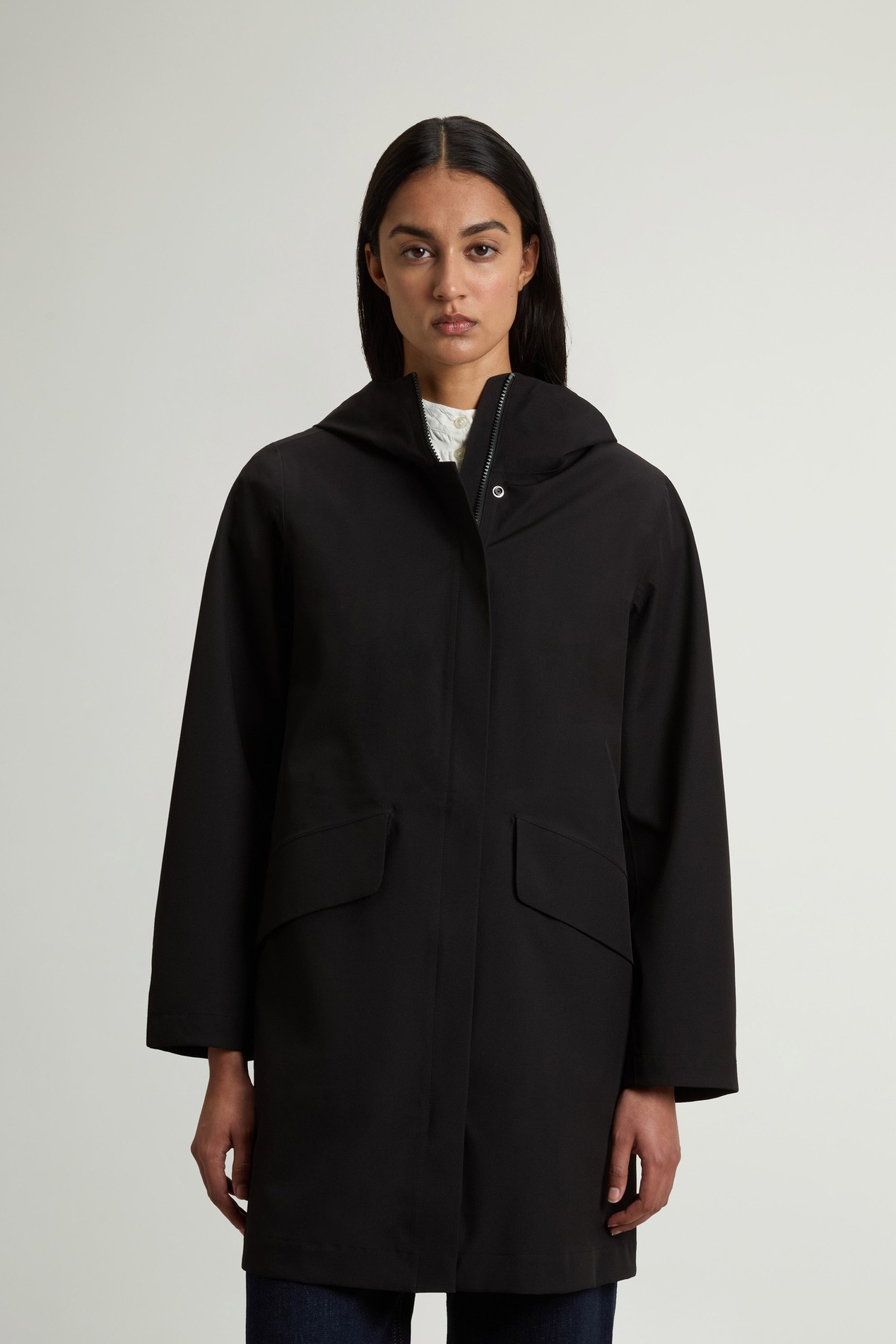 Waterproof Parka in Light Stretch Black photo 1 | Woolrich