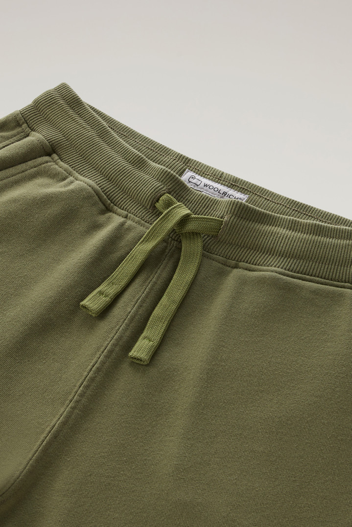 FLEECE SHORT Green photo 3 | Woolrich