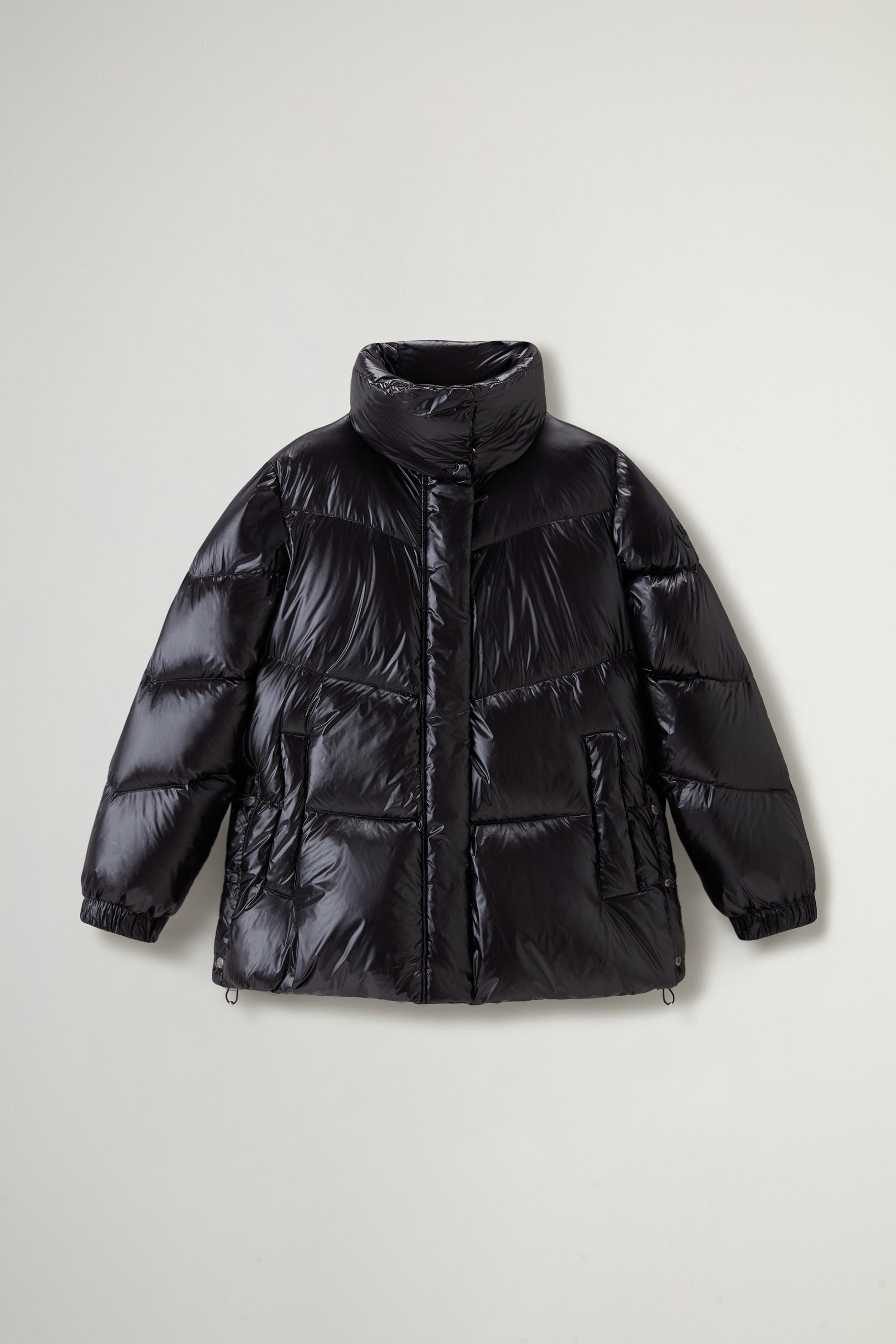 Aliquippa Down Jacket in Glossy Nylon Black photo 1 | Woolrich