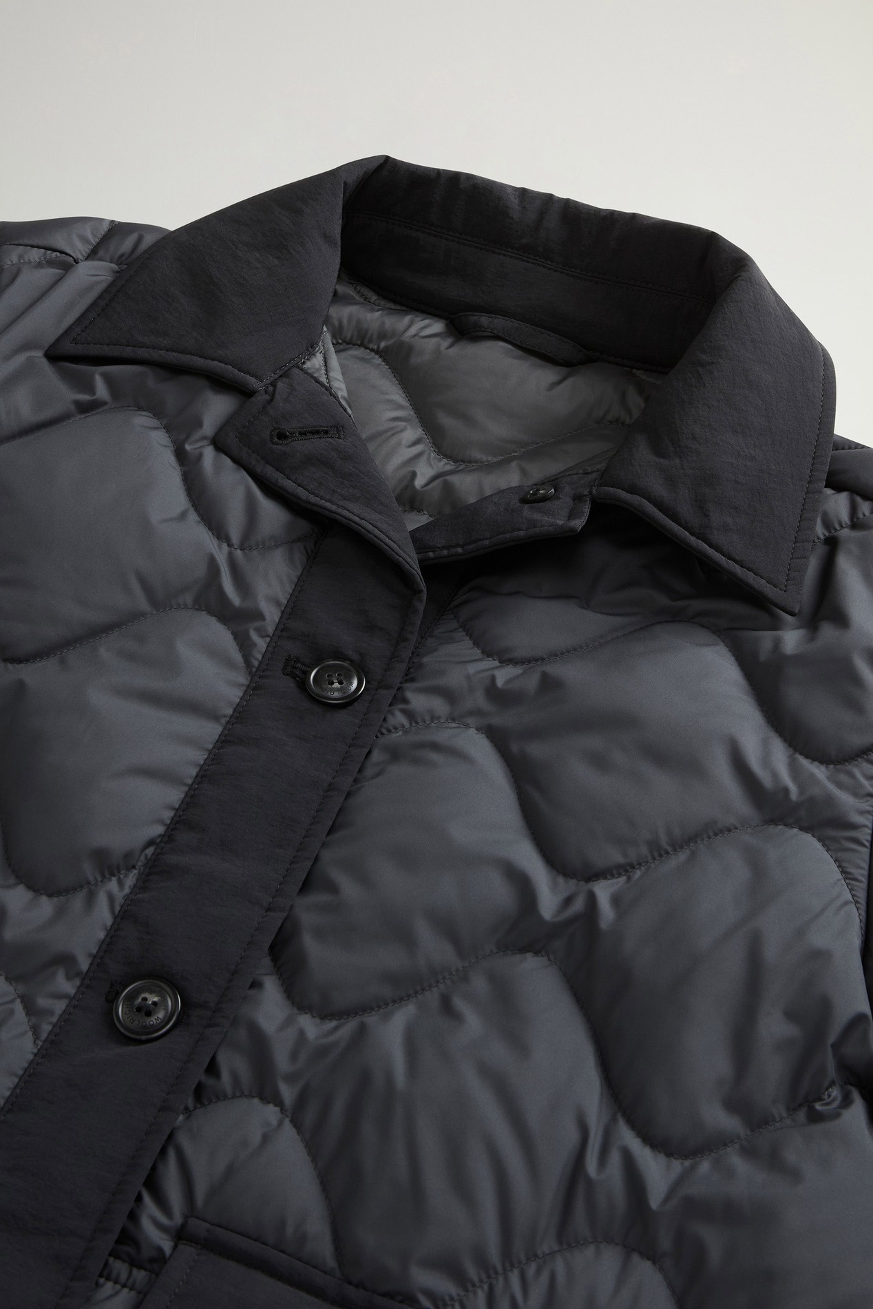 Heritage Steppjacke aus Mikrofaser Grau photo 6 | Woolrich