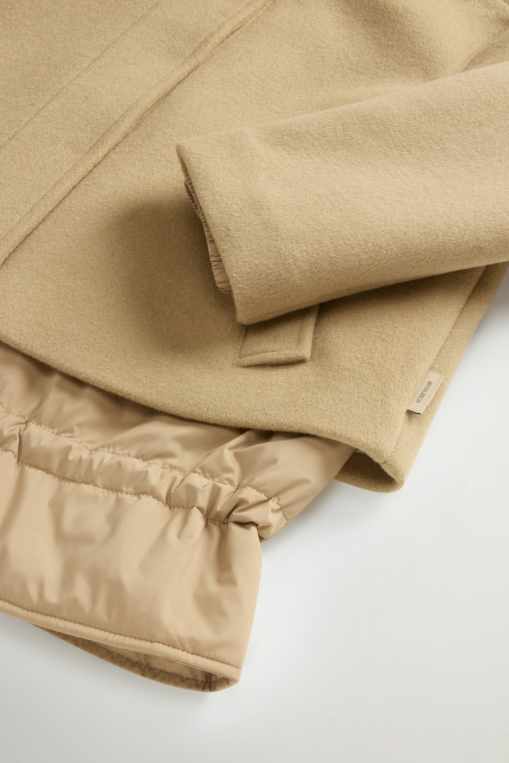 Double Jacket in Wool Blend with Turtleneck Beige photo 7 | Woolrich