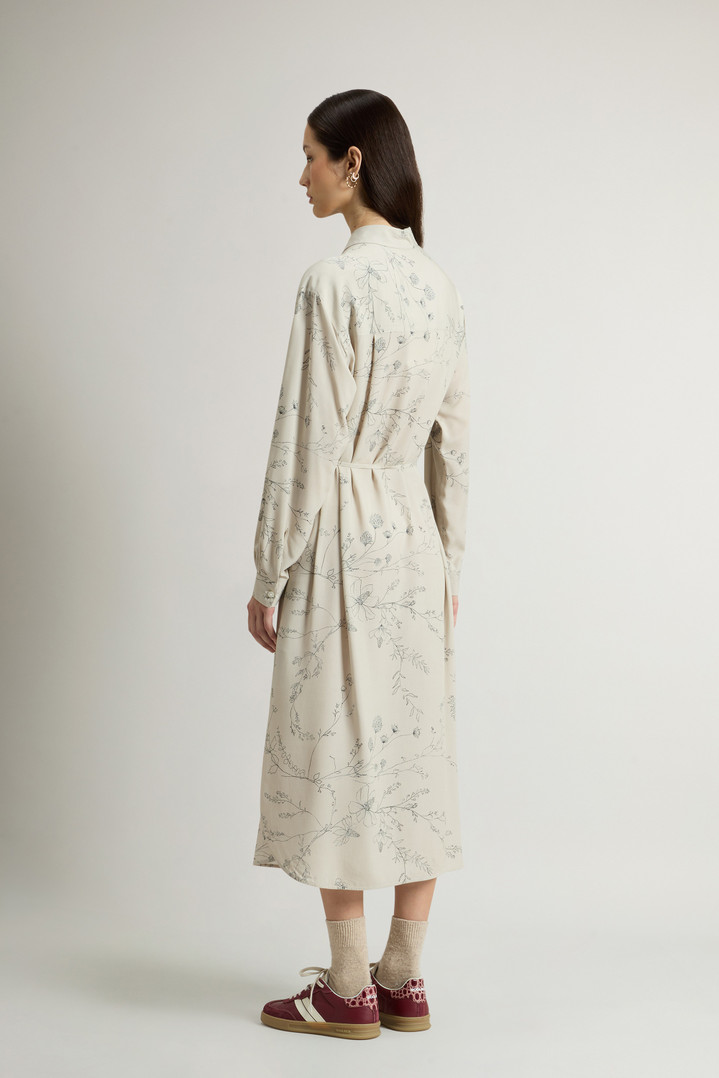 Dress with Floral Pattern Beige photo 3 | Woolrich