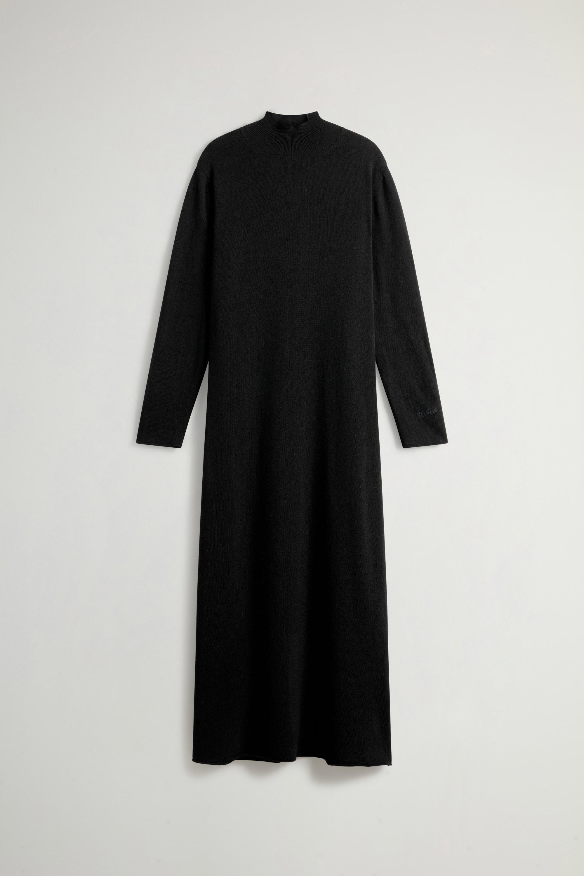 Dress in Virgin Wool and Cashmere Blend Black photo 5 | Woolrich