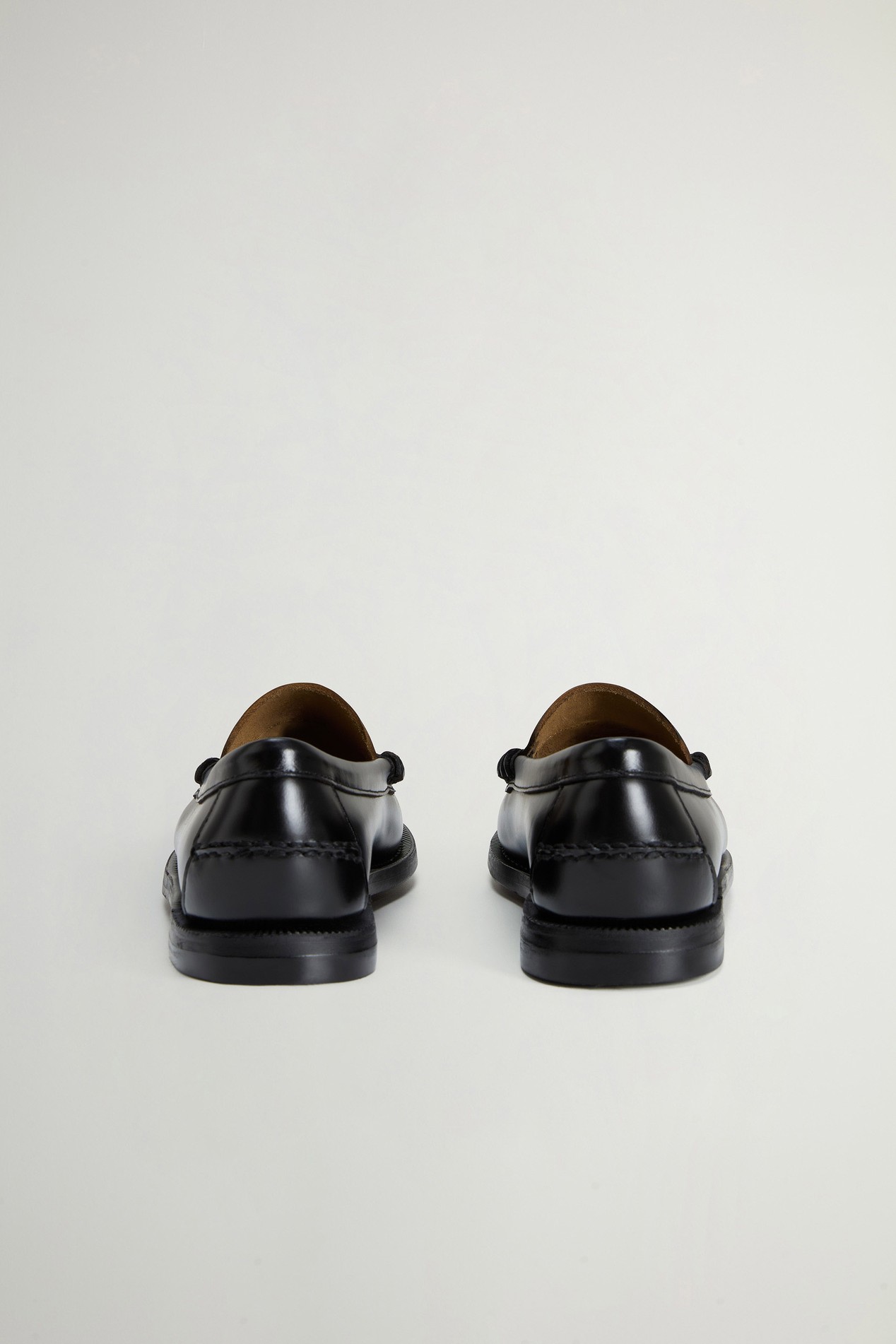 Sebago x Woolrich Classic Dan Loafers in Smooth Leather Black photo 3 | Woolrich