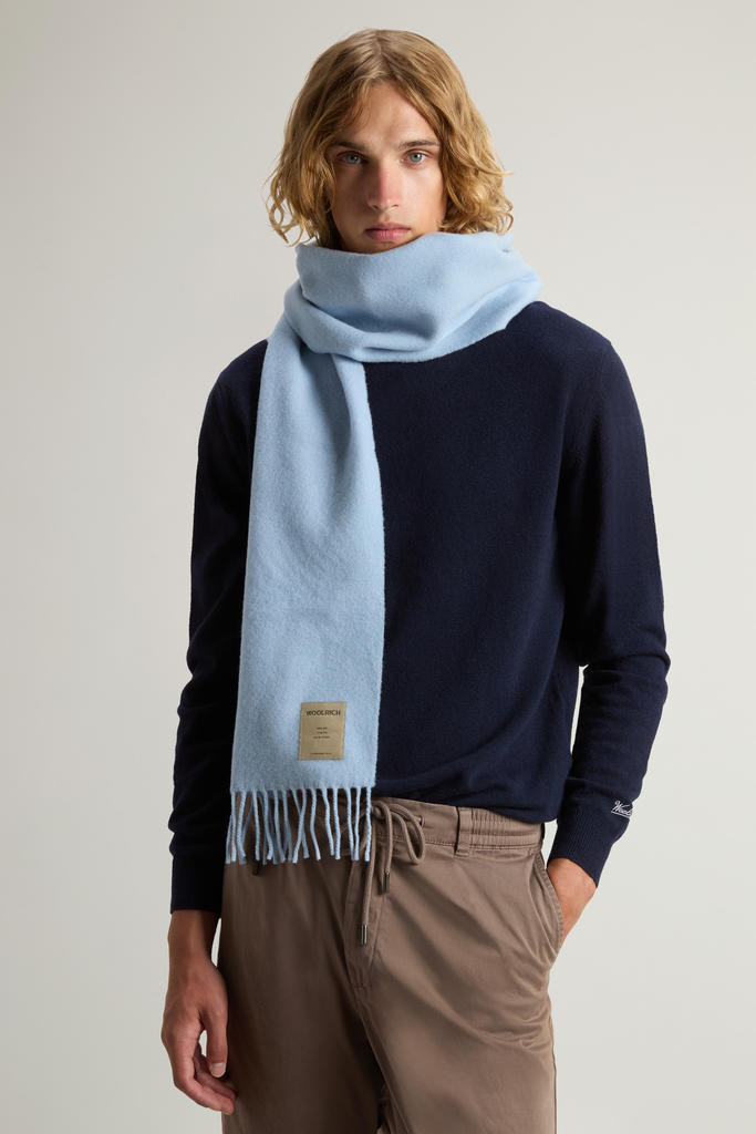 Pure Wool Scarf Blue photo 4 | Woolrich