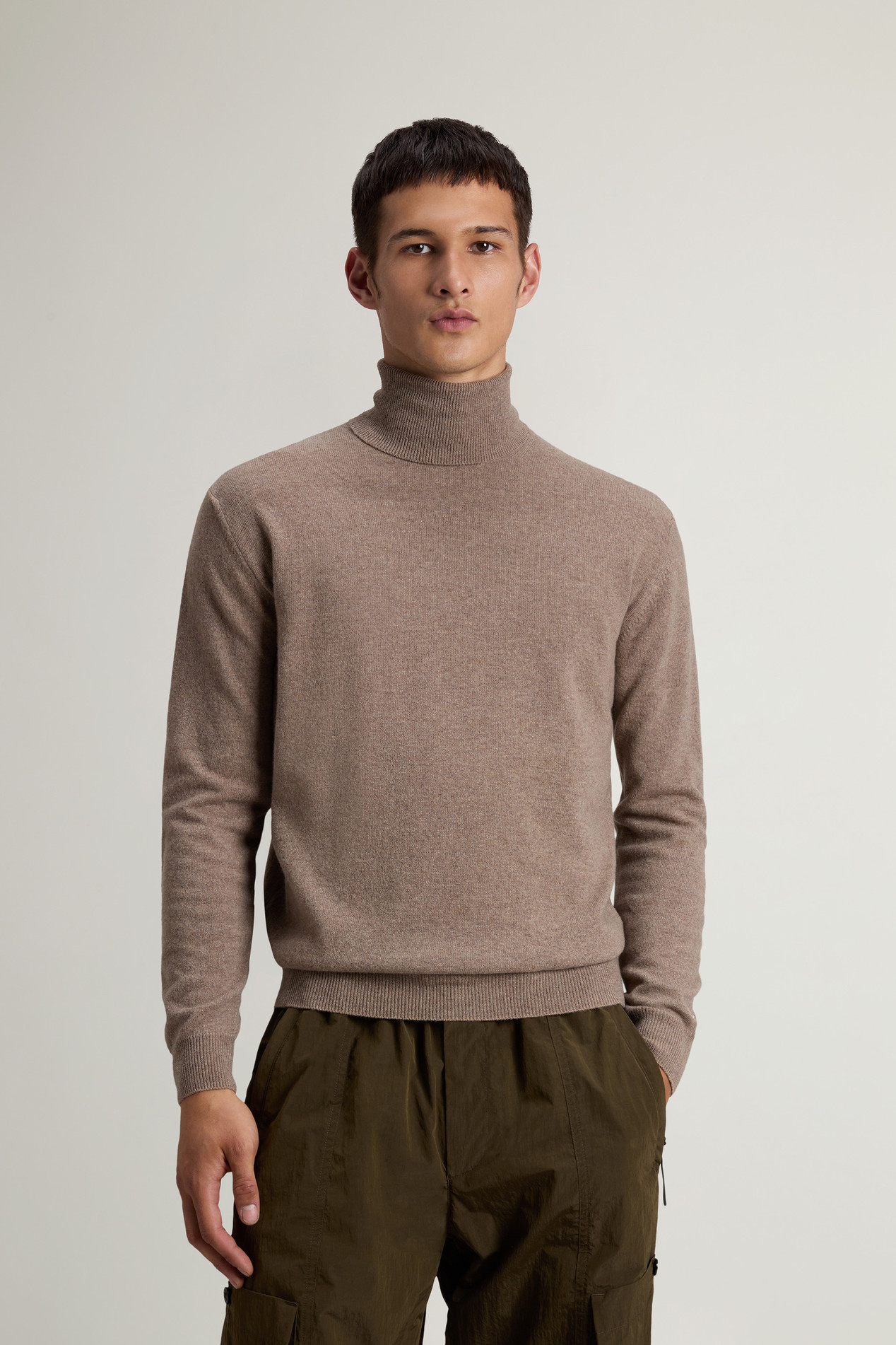 LAMBSWOOL TURTLENECK Brown photo 1 | Woolrich