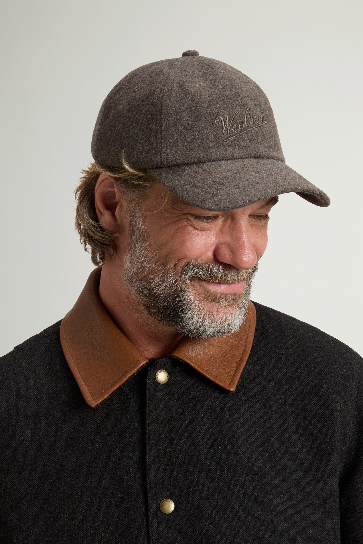 Cap in Recycled Italian Wool Blend Brown photo 1 | Woolrich