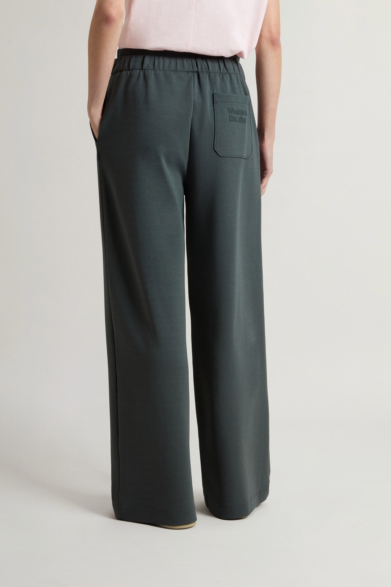 Pants in Cotton-Blend Interlock Green photo 2 | Woolrich