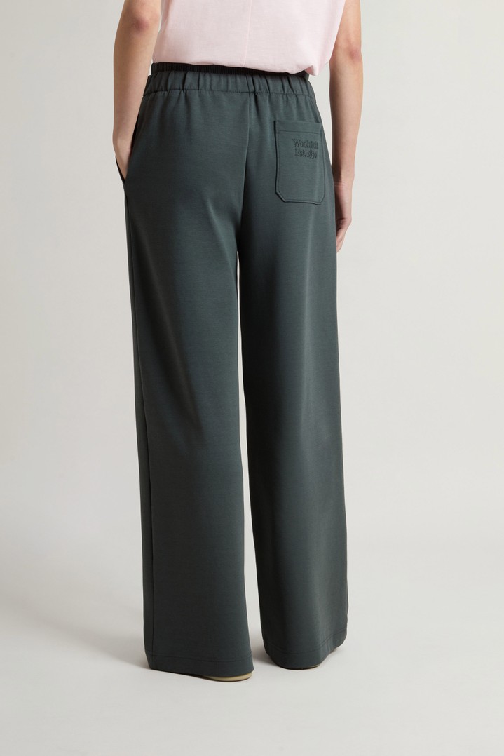 Pants in Cotton-Blend Interlock Green photo 2 | Woolrich