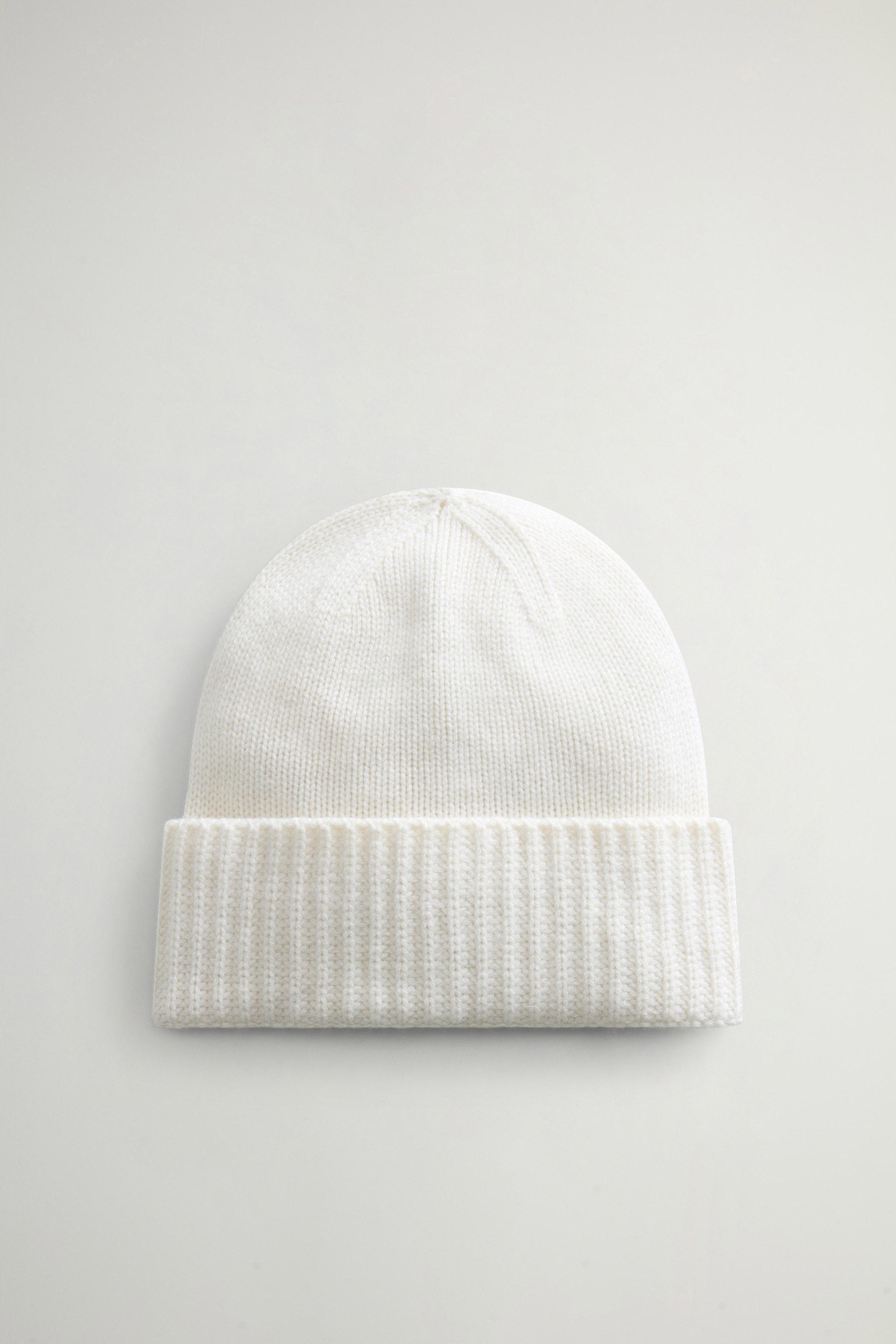 Bonnet en pur cachemire Blanc photo 1 | Woolrich