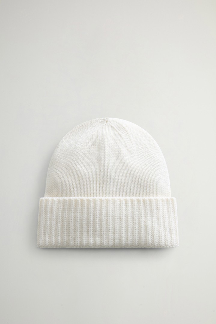 Bonnet en pur cachemire Blanc photo 1 | Woolrich