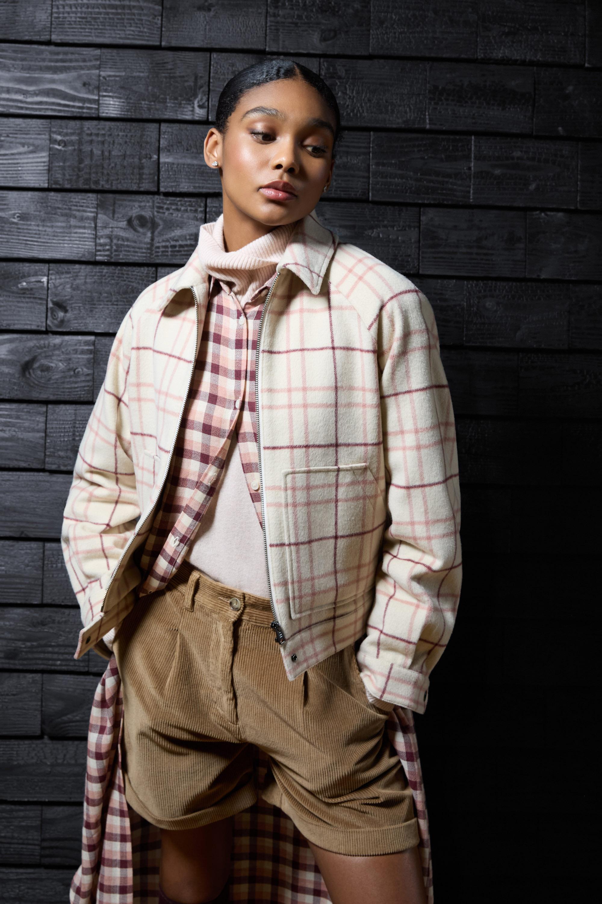 Wool-Blend Overshirt with Checked Pattern Multicolor photo 1 | Woolrich