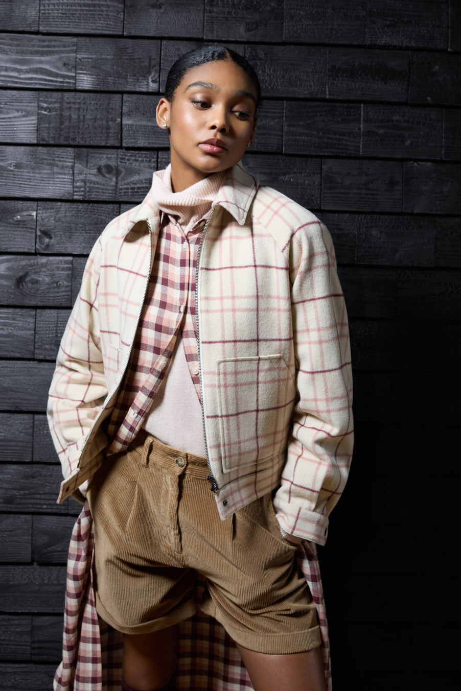 Wool-Blend Overshirt with Checked Pattern Multicolor photo 1 | Woolrich
