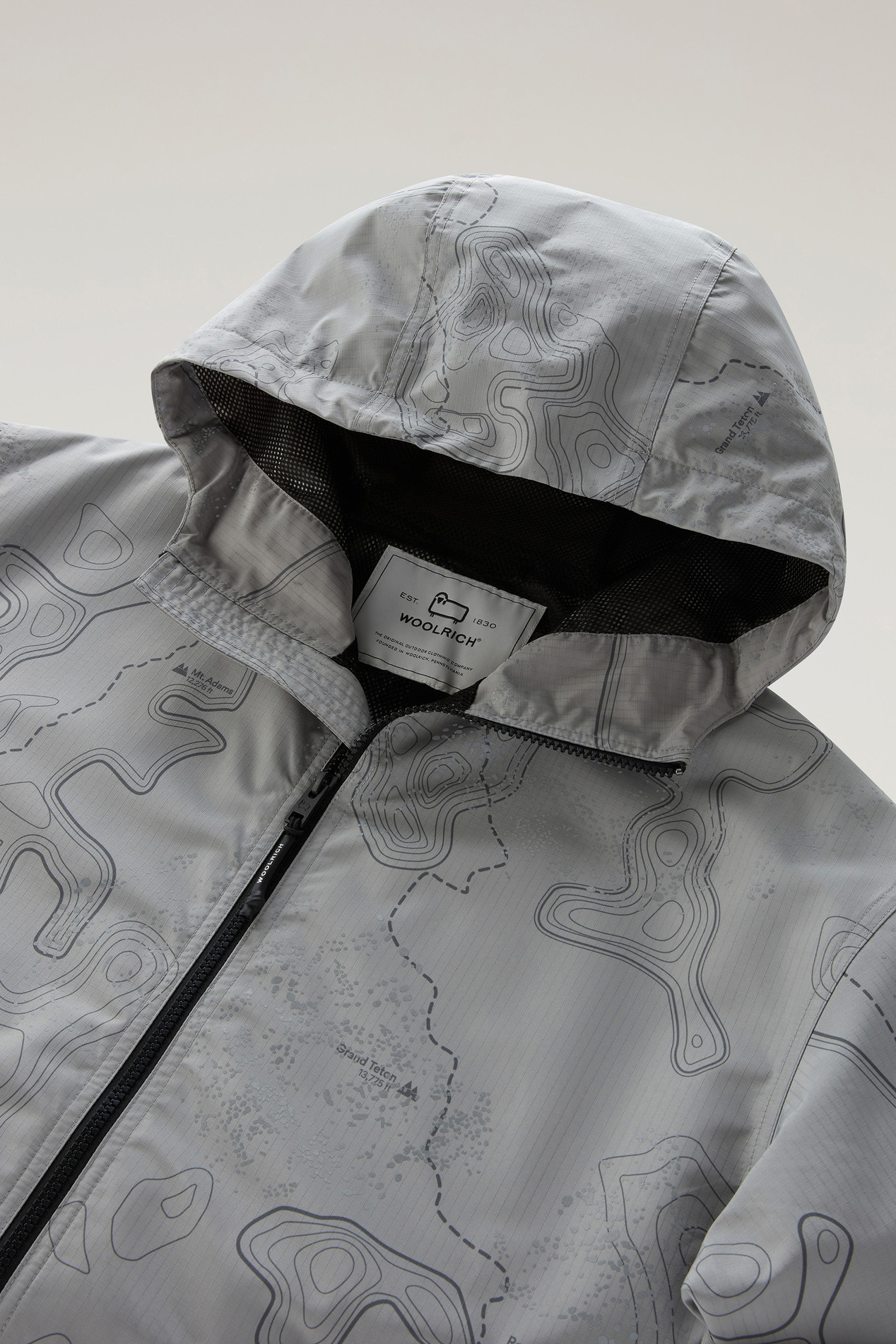 Reflective Jacket in Ripstop Fabric Gray photo 2 | Woolrich