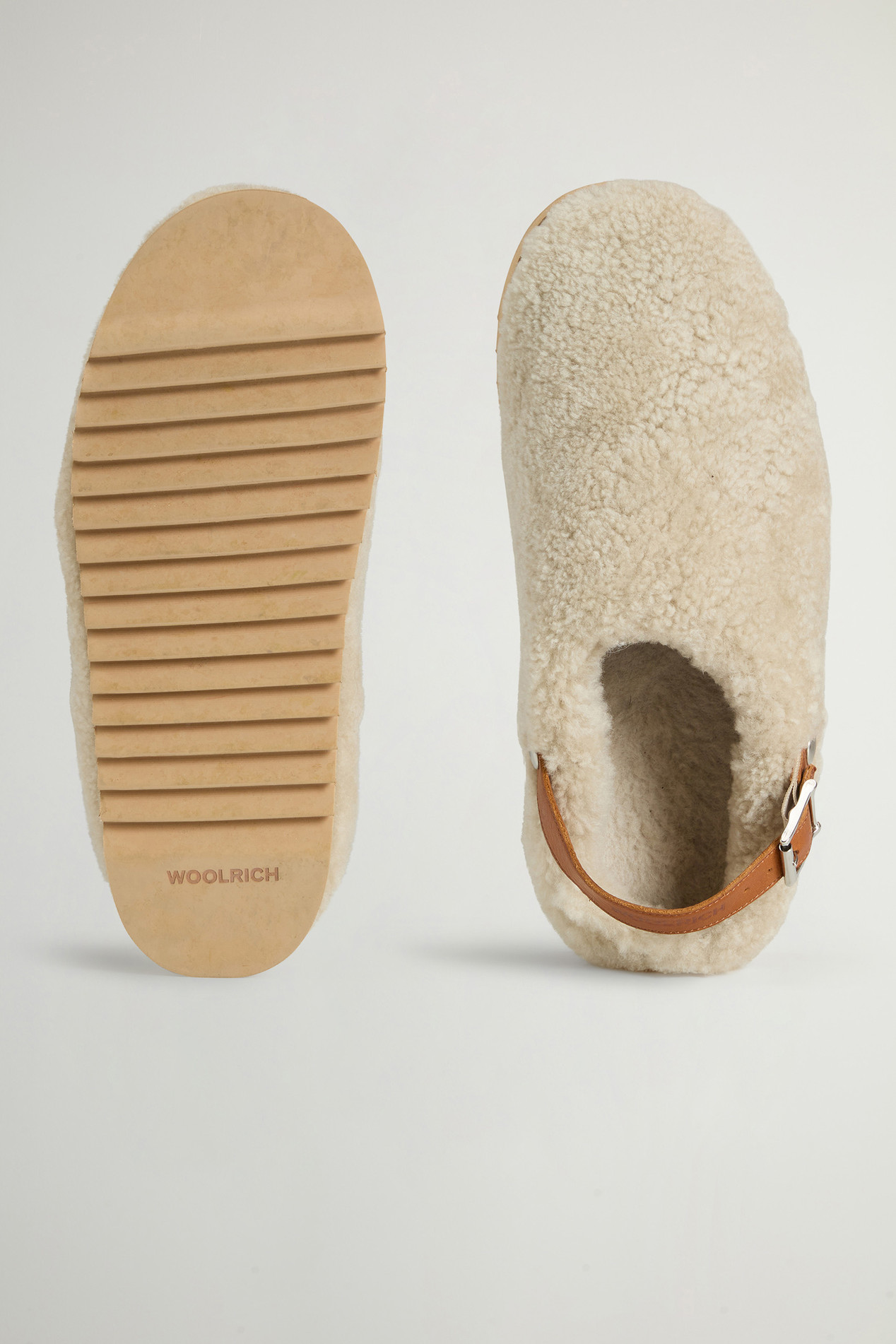 Shearling Mules Beige photo 4 | Woolrich