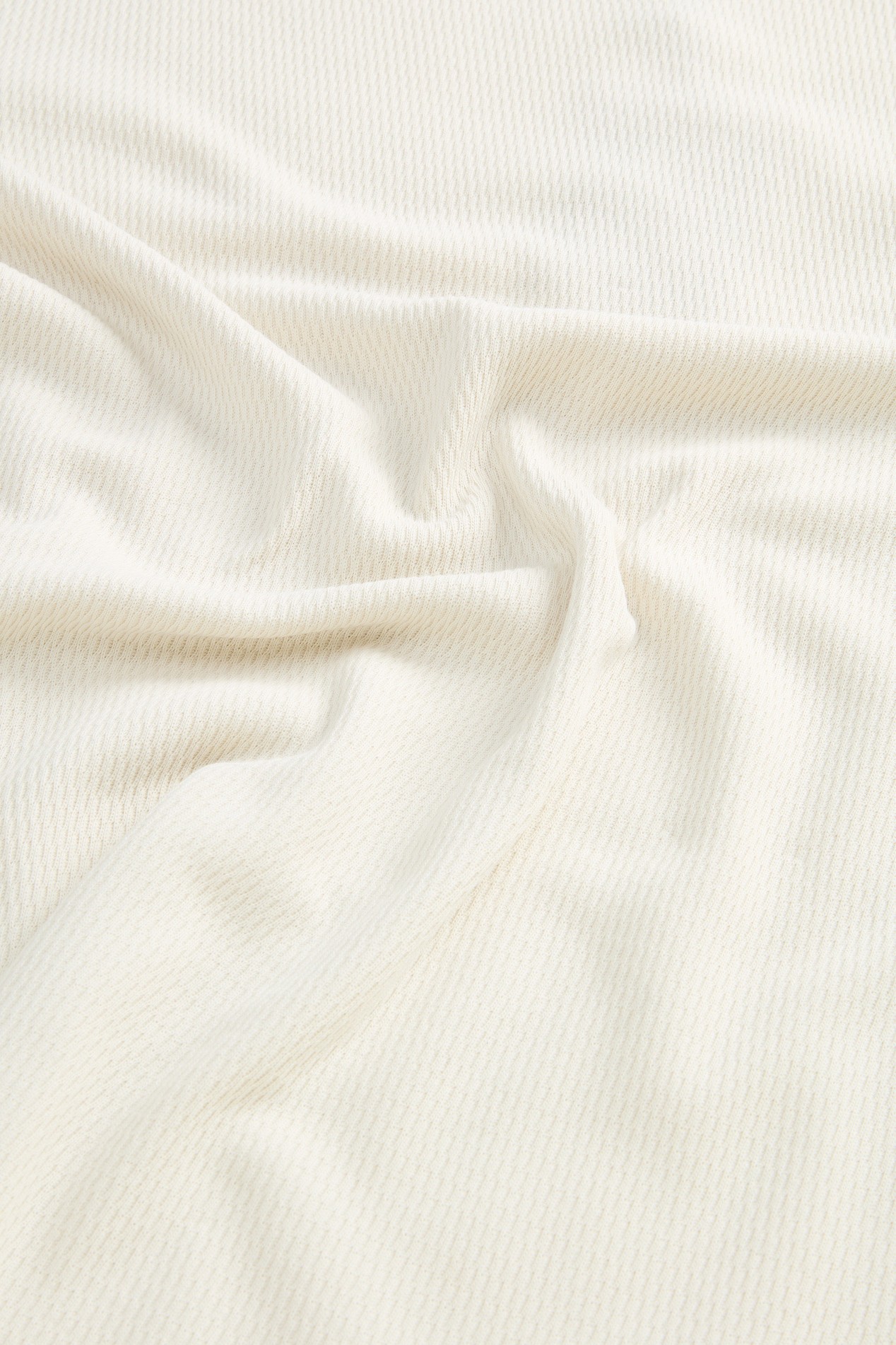Long-Sleeved Pure Cotton Jacquard Sweater White photo 2 | Woolrich