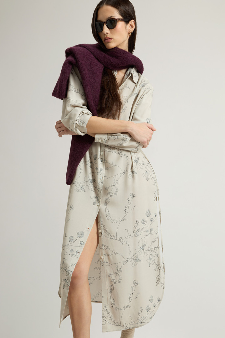 Dress with Floral Pattern Beige photo 4 | Woolrich