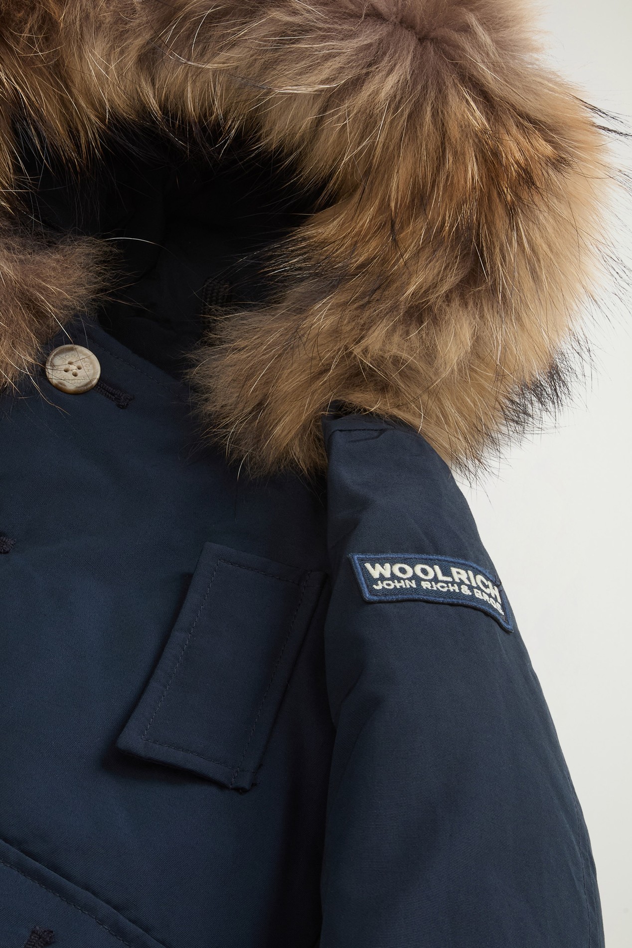Babies’ Ramar Cloth Parka with Removable Fur Detail Blue photo 4 | Woolrich