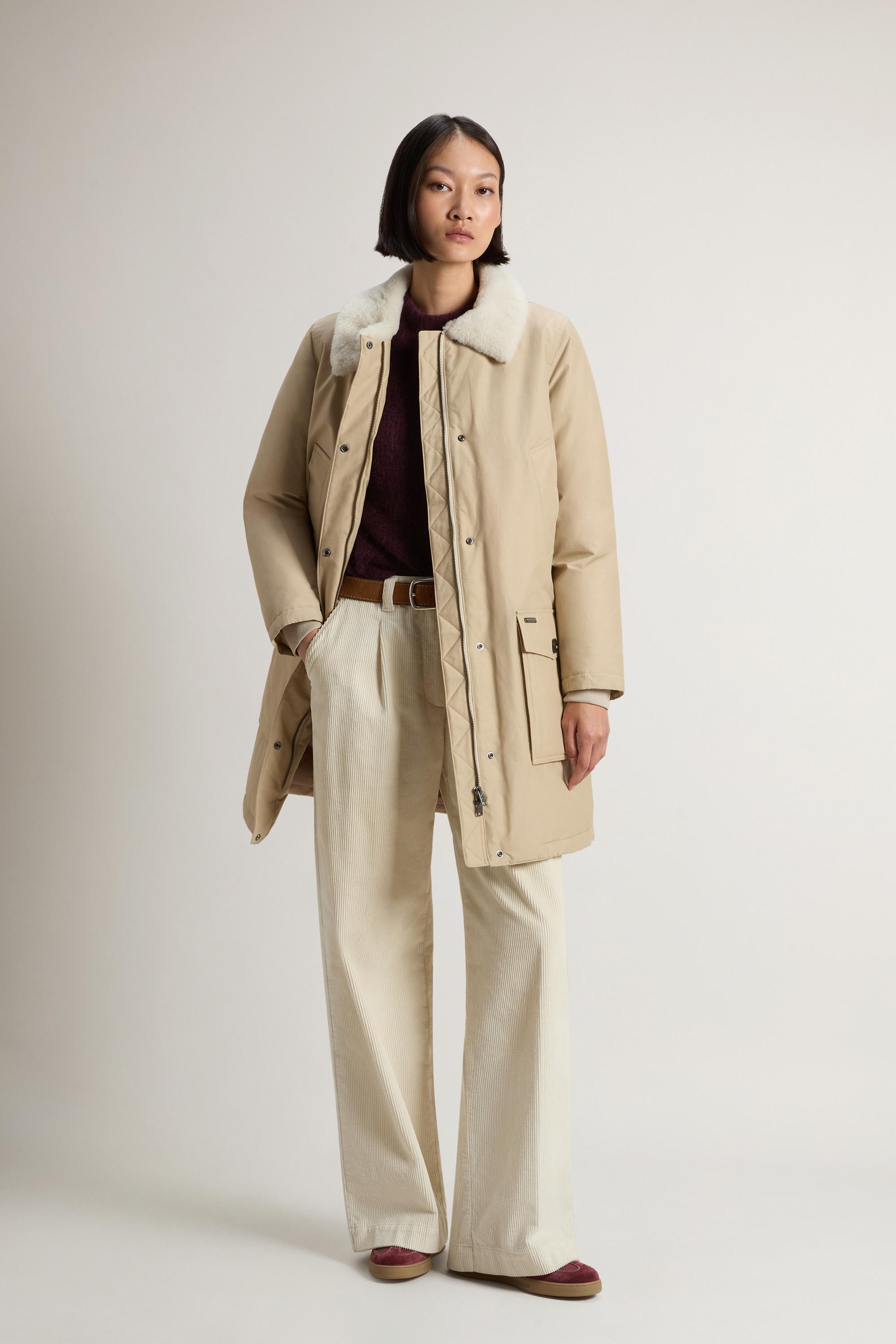 Upstate Parka in Ramar Cloth Beige photo 1 | Woolrich