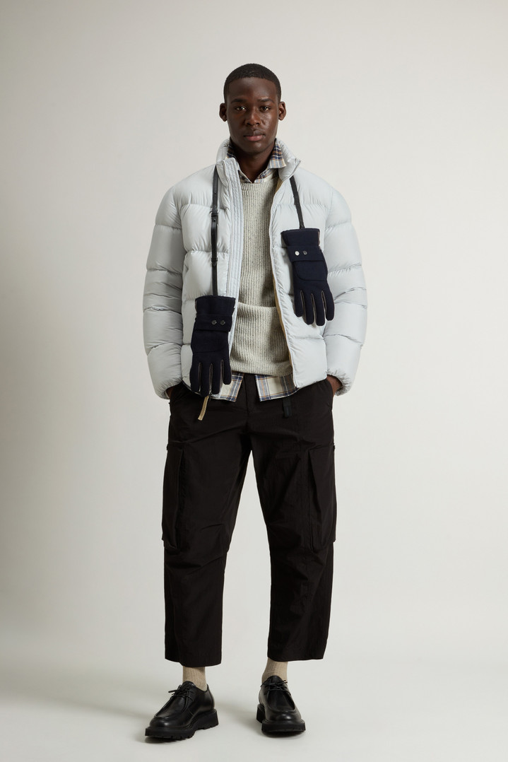 Cloud Down Jacket in Microfiber Gray photo 2 | Woolrich