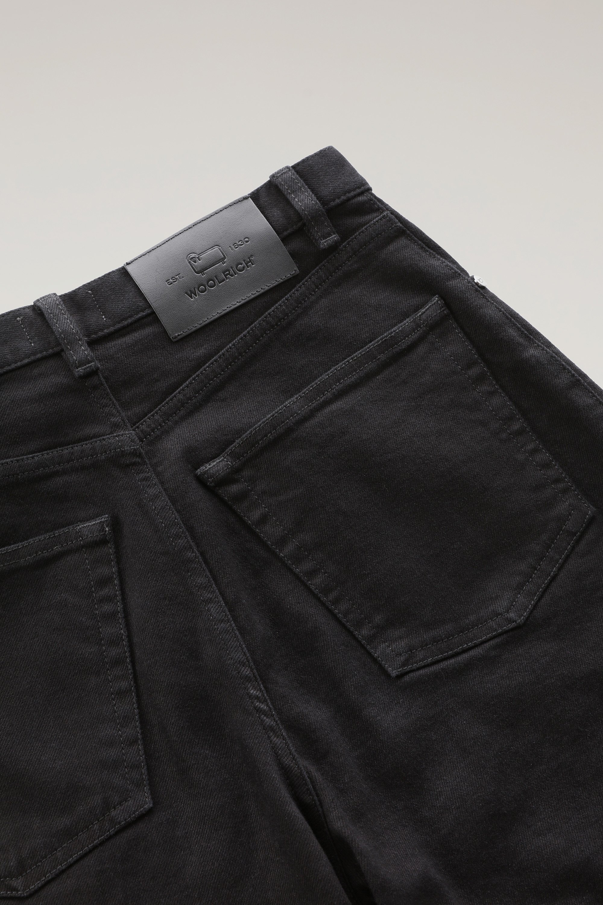 Denim Pants in Cotton Black photo 4 | Woolrich