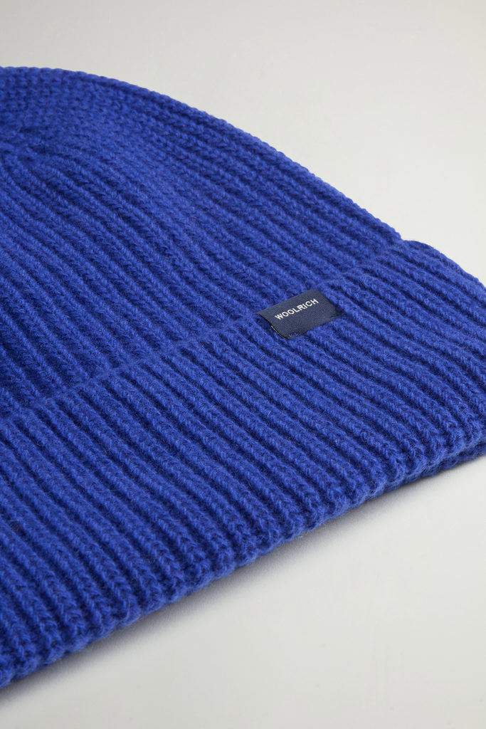 Beanie in Wool Blend Blue photo 3 | Woolrich