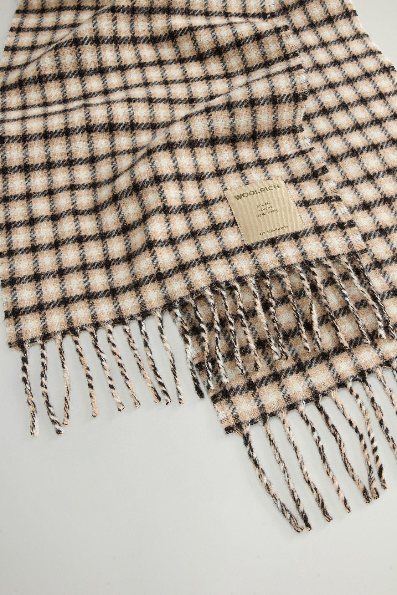Pure Wool Jacquard Check Scarf Multicolor photo 3 | Woolrich