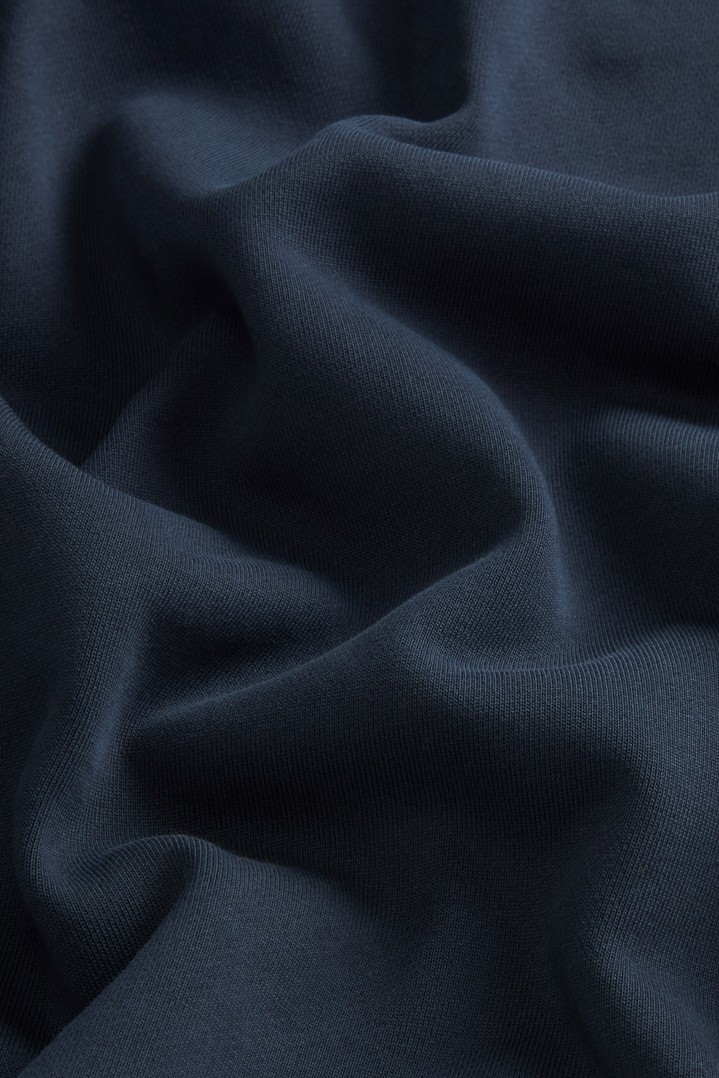 Cotton-Blend Hoodie with Pockets Blue photo 6 | Woolrich