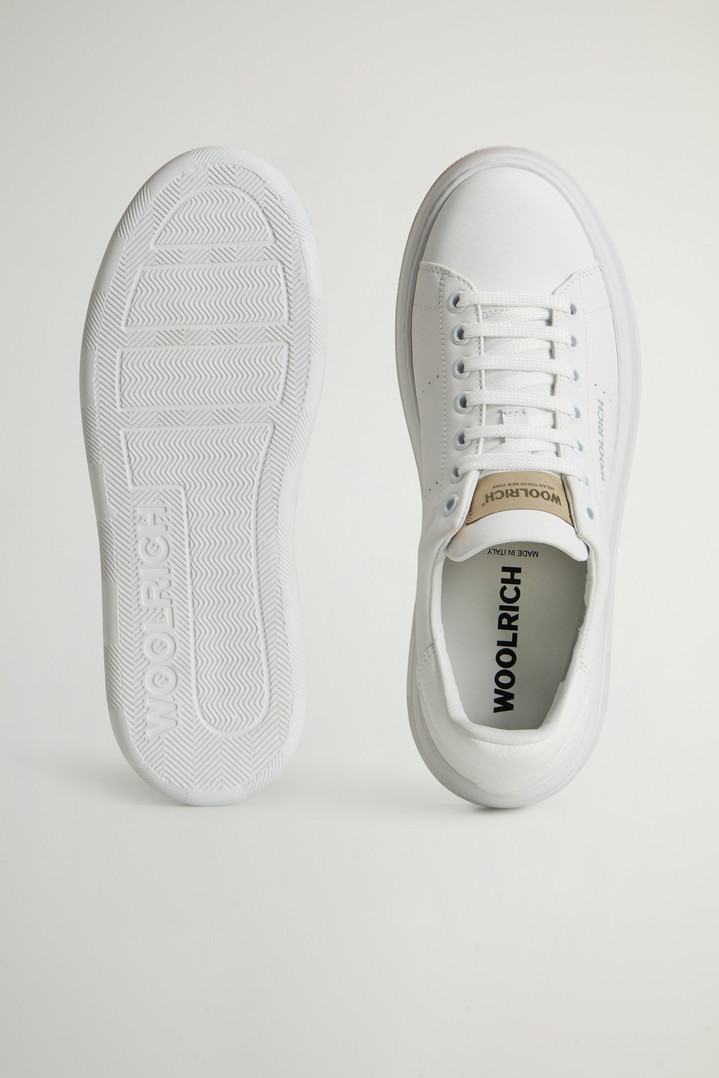 Chunky Court Leather Sneakers White photo 4 | Woolrich