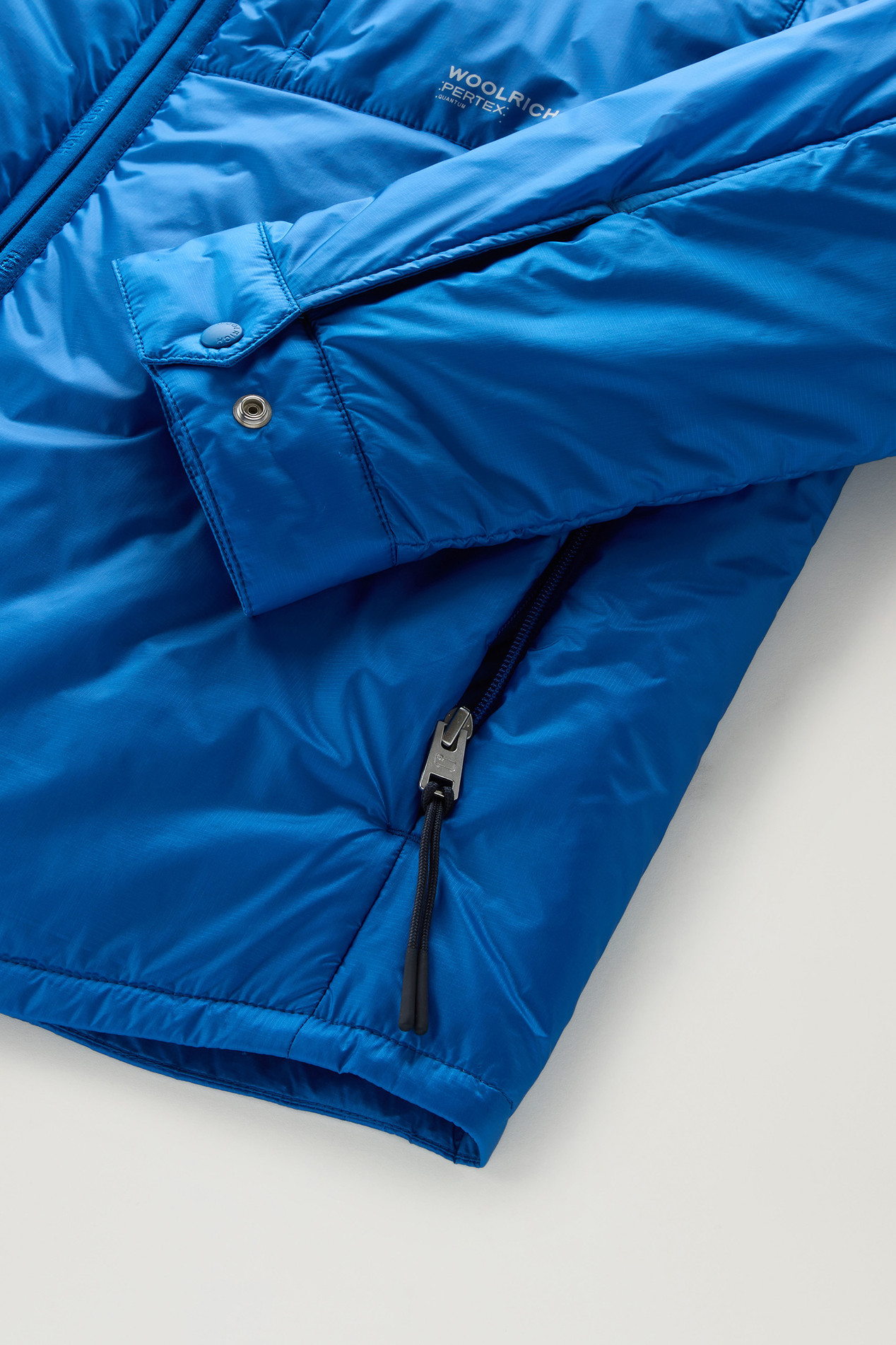 Padded Overshirt in Recycled Pertex Quantum Blue photo 4 | Woolrich