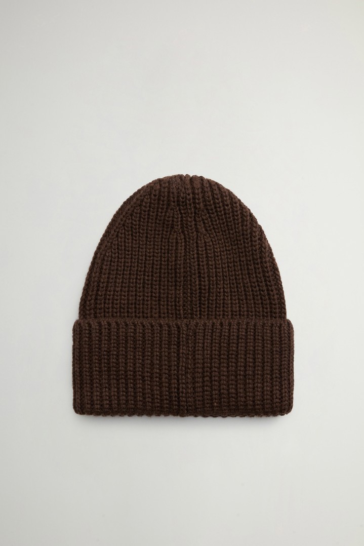 WM PATCH BEANIE Brown photo 3 | Woolrich