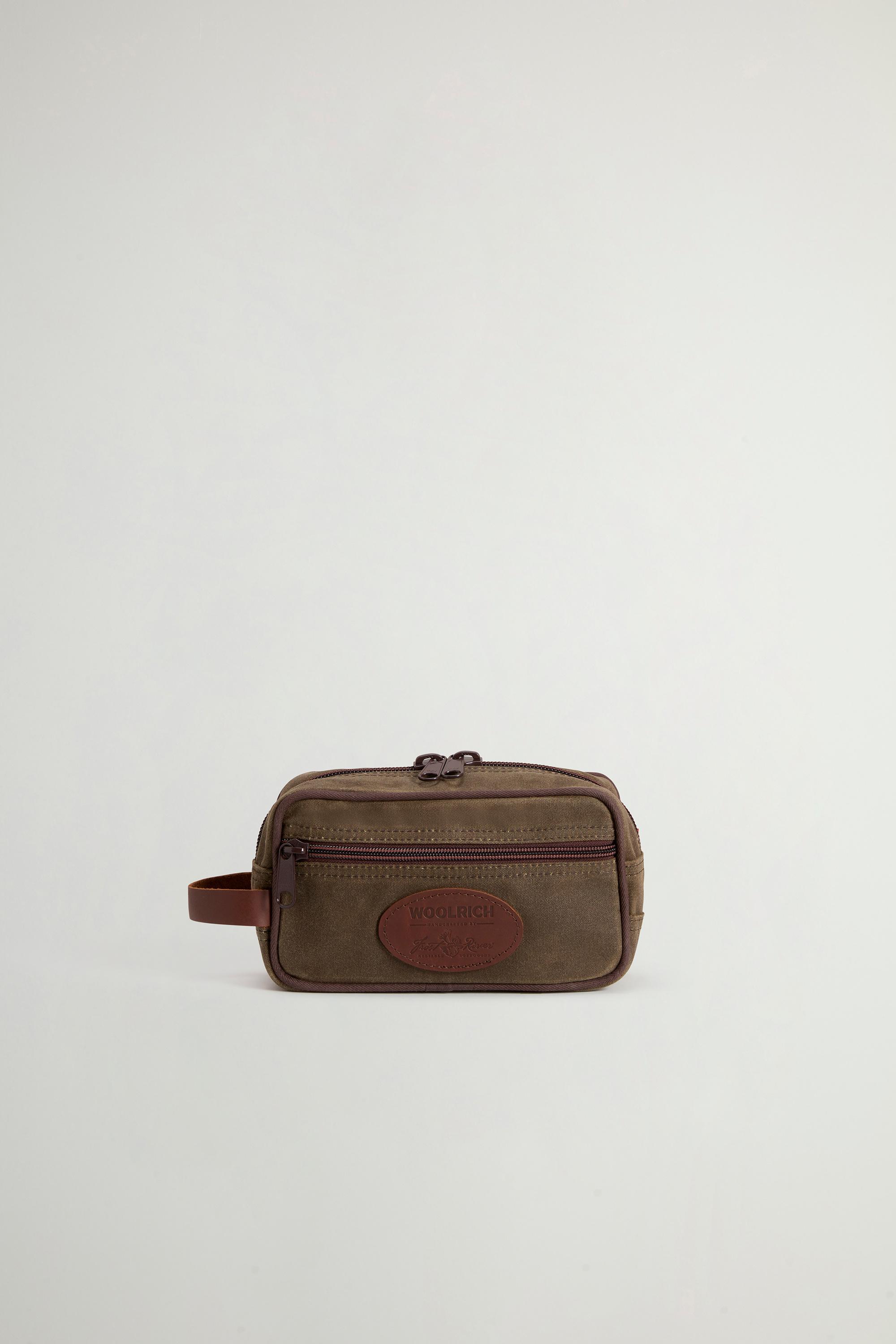 Trousse de voyage en pur coton ciré Vert photo 1 | Woolrich