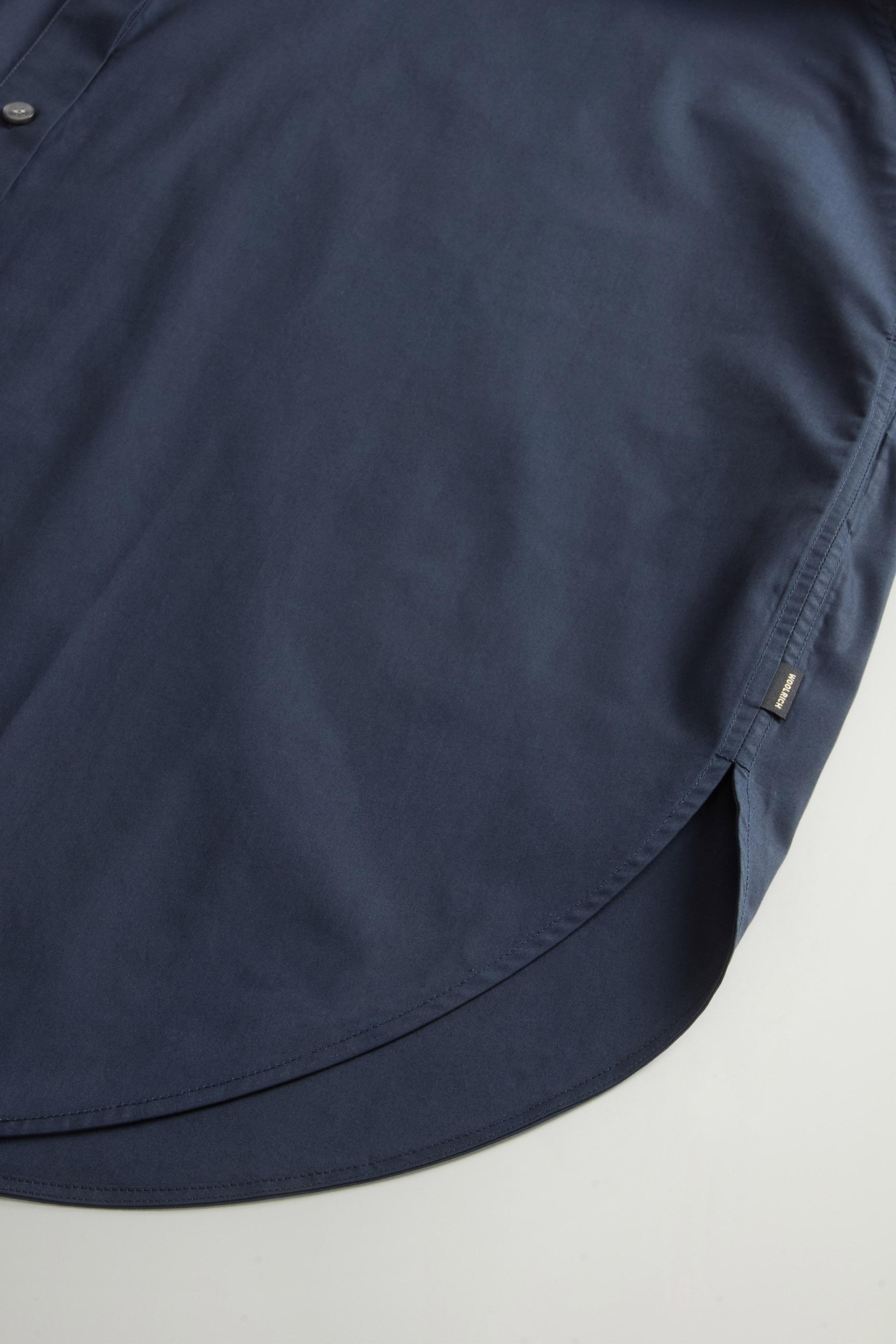 COTTON POPLIN BLOUSE Blue photo 7 | Woolrich