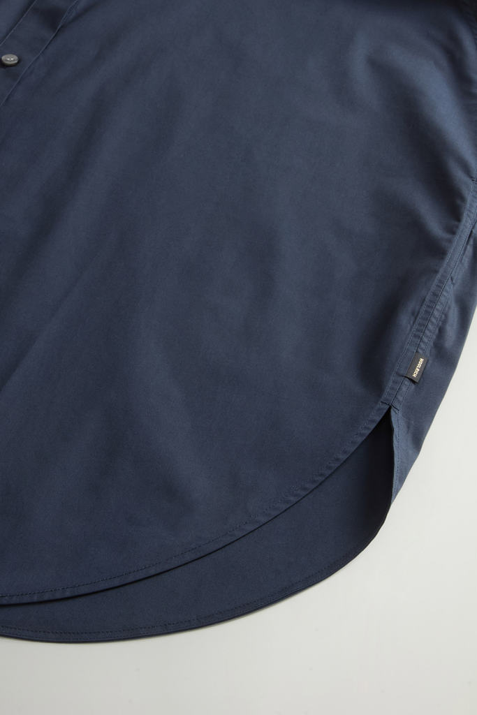 COTTON POPLIN BLOUSE Blue photo 7 | Woolrich