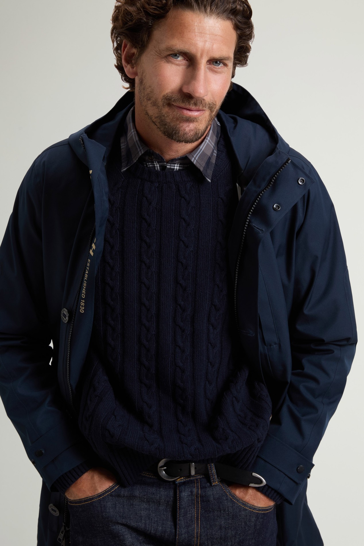 3-in-1 Weaver Coat with Reversible Inner Jacket Blue photo 4 | Woolrich