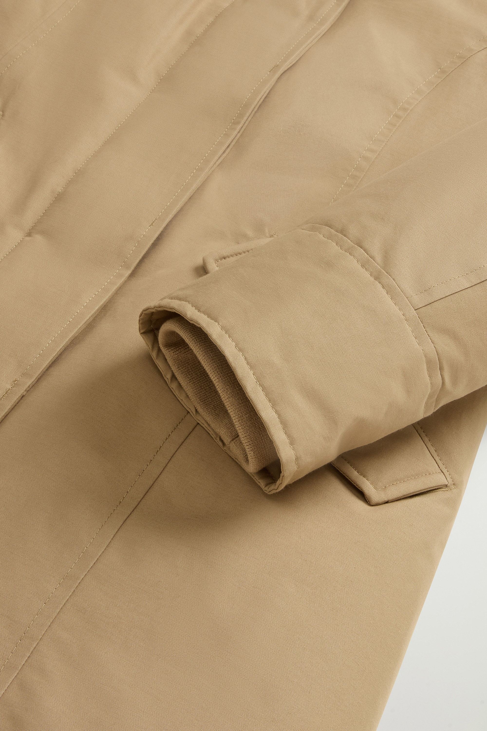 Arctic Parka in Ramar Cloth with Detachable Fur Trim Beige photo 7 | Woolrich