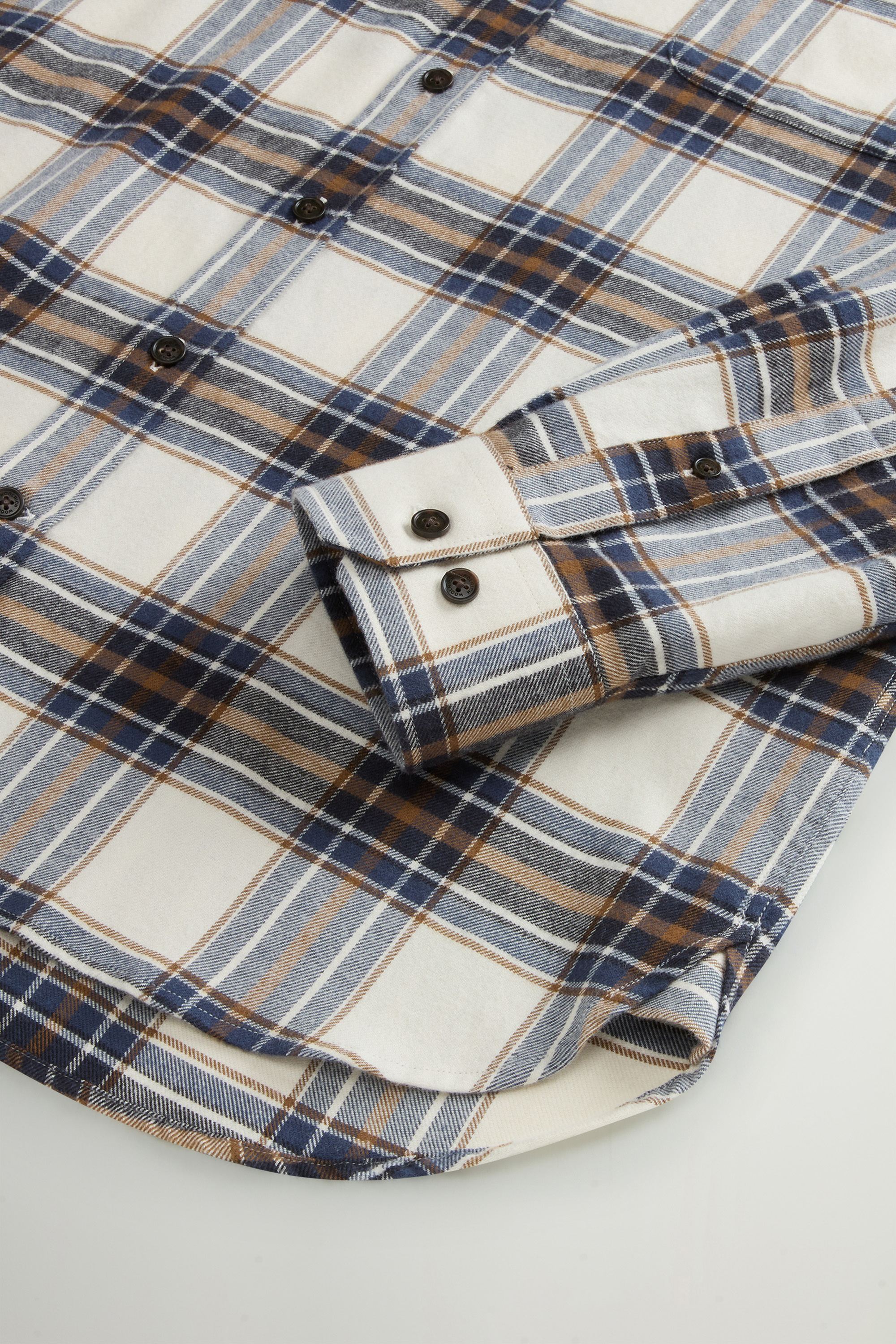 Pure Cotton Flannel Checked Shirt Multicolor photo 7 | Woolrich