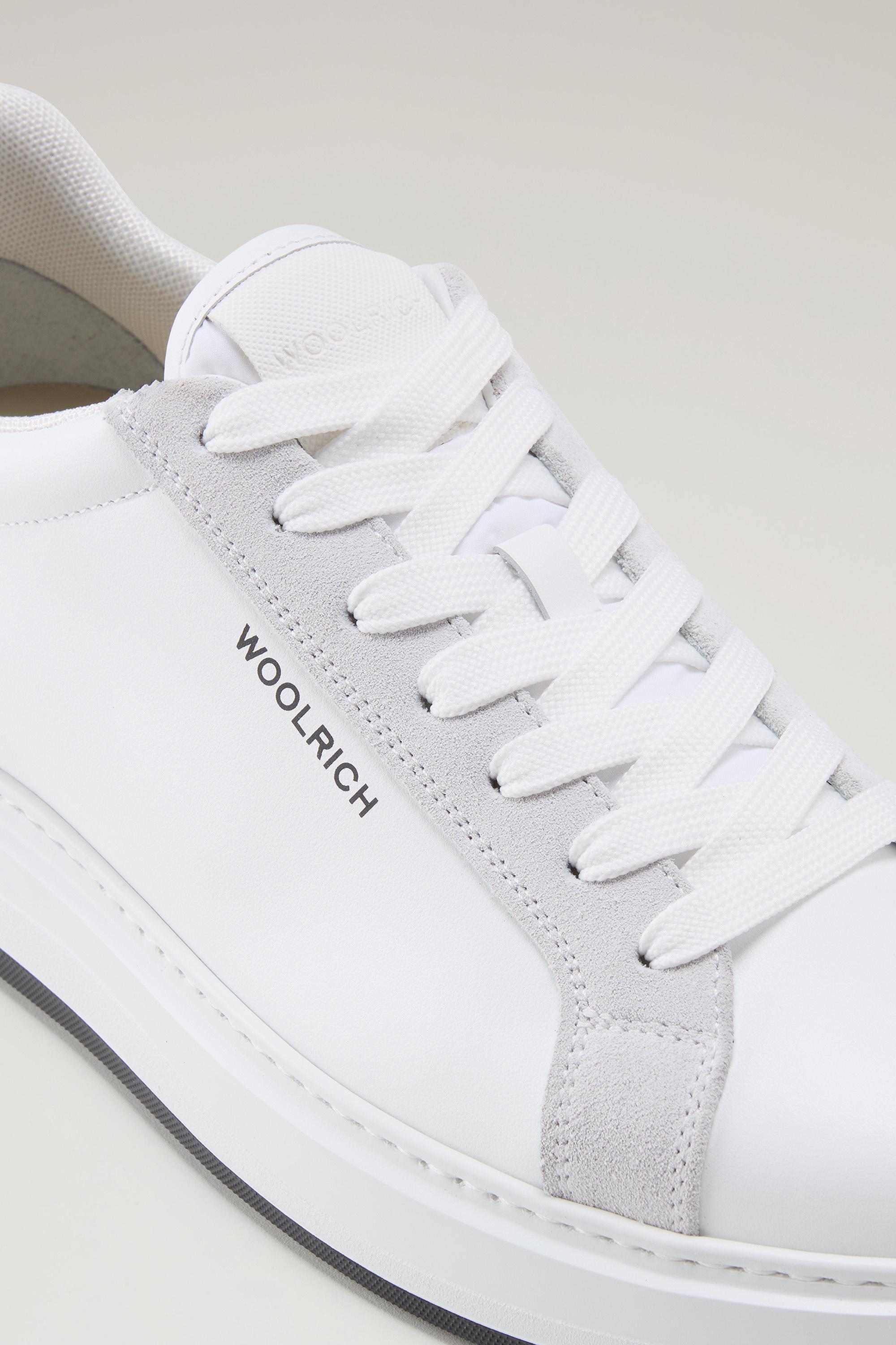 Sneakers Arrow in Leather with Suede Inserts Blue photo 5 | Woolrich