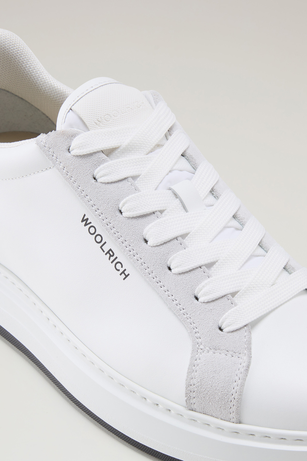 Sneakers Arrow in Leather with Suede Inserts Blue photo 5 | Woolrich