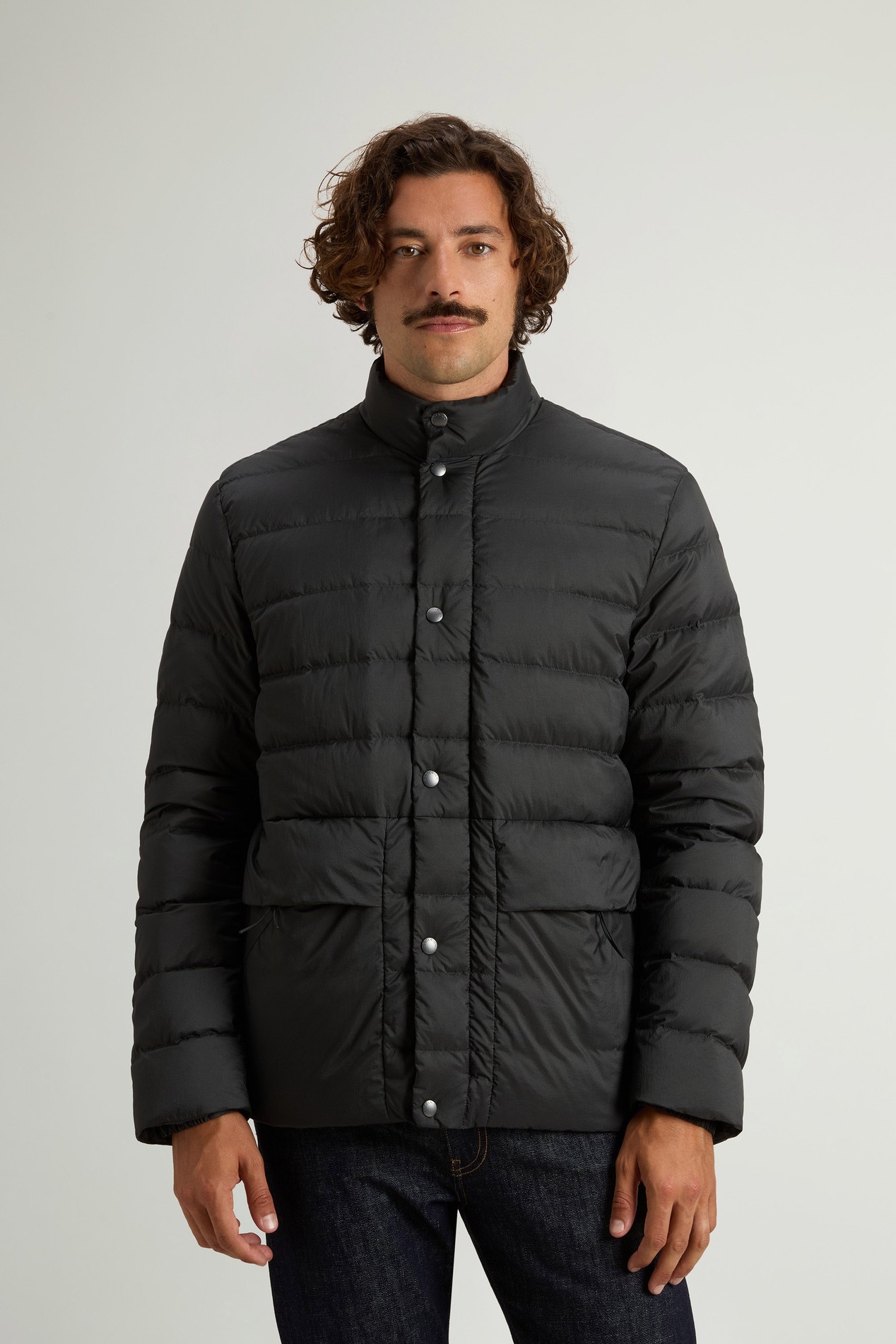 Bering Jacket in Crinkle Nylon Gray photo 1 | Woolrich