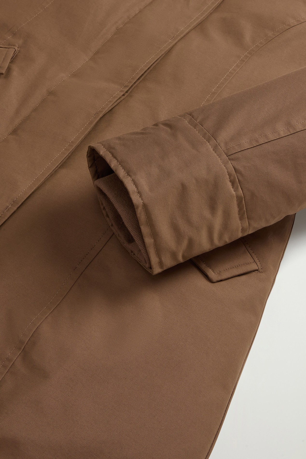 Arctic Parka in Ramar Cloth con pelliccia removibile Verde photo 3 | Woolrich
