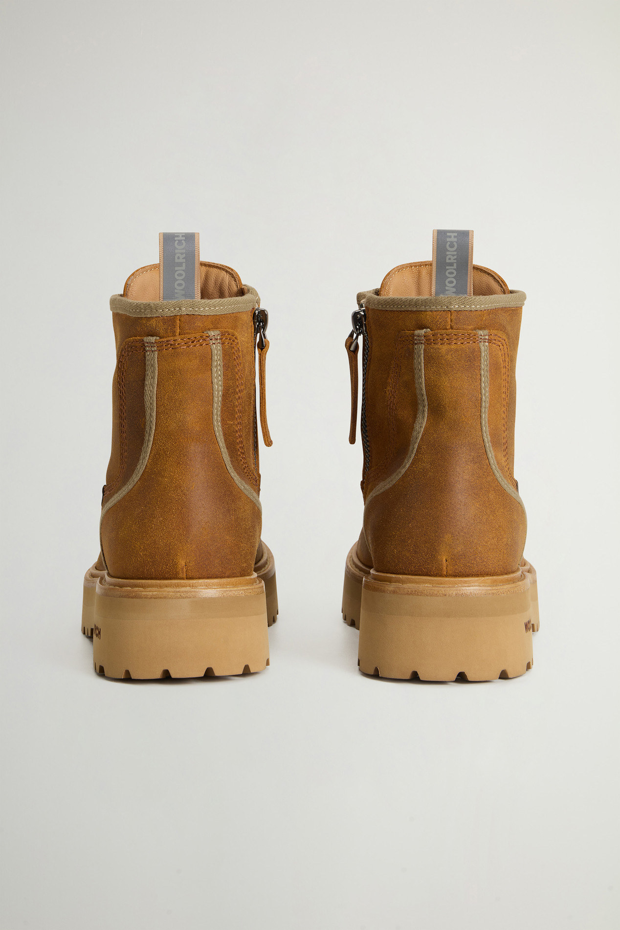 Main Combat Boots in Brushed Suede Brown photo 3 | Woolrich