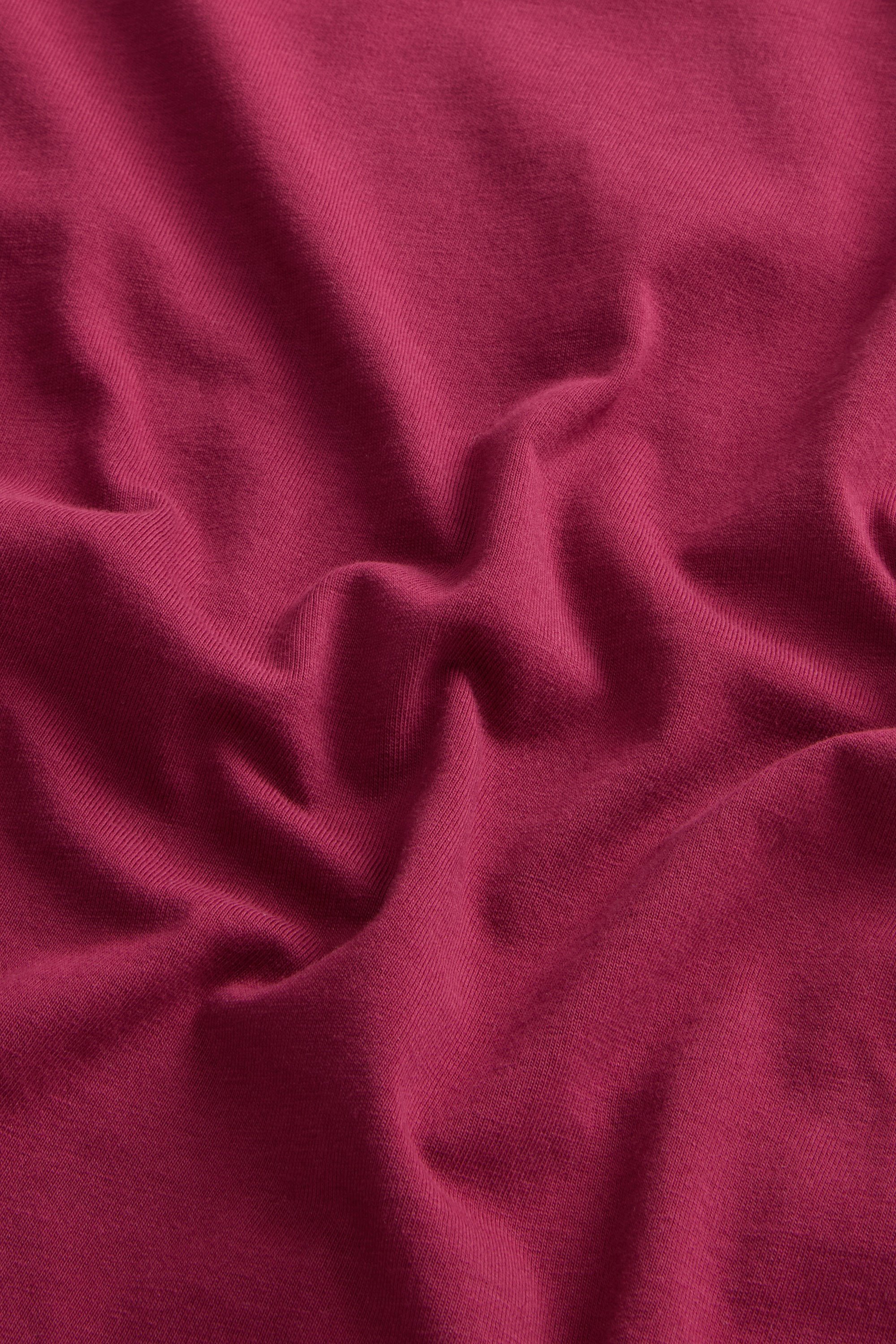 COTTON EMBLEM T-SHIRT Burgundy photo 6 | Woolrich