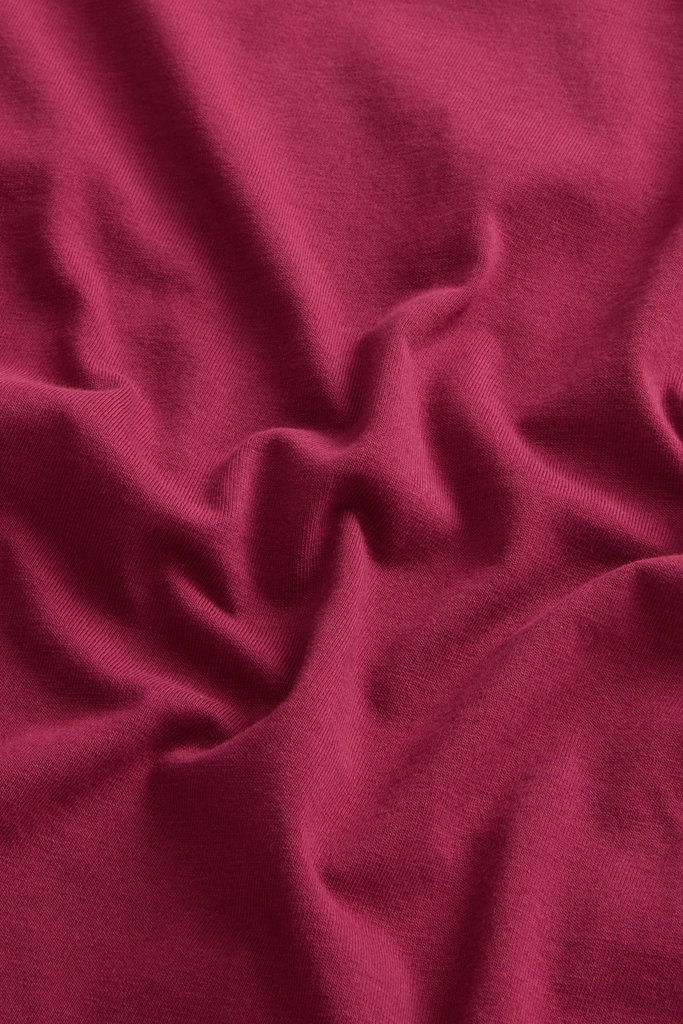 COTTON EMBLEM T-SHIRT Burgundy photo 6 | Woolrich