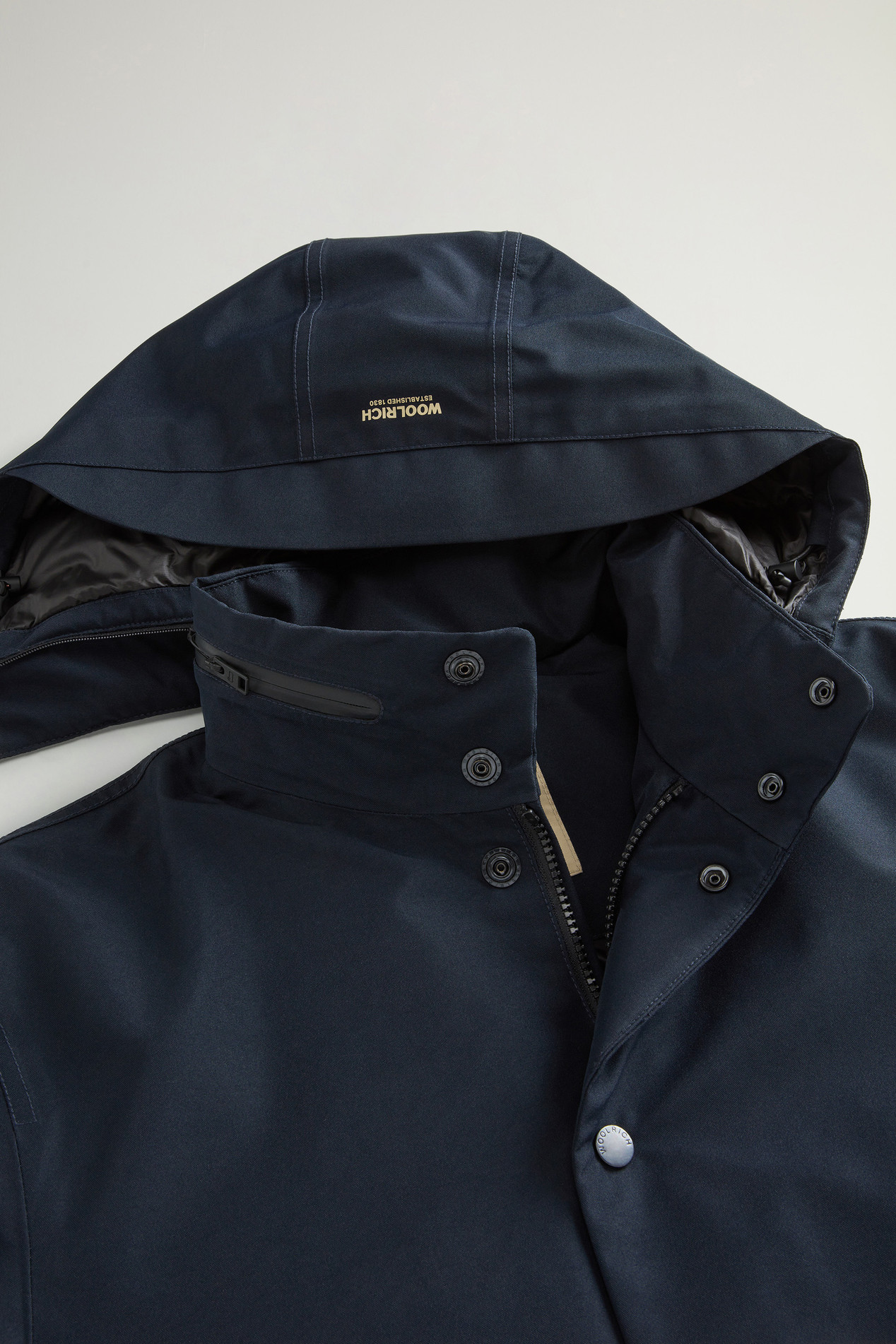 Waterproof Jacket in Recycled Two-Layered GORE-TEX Fabric Blue photo 6 | Woolrich