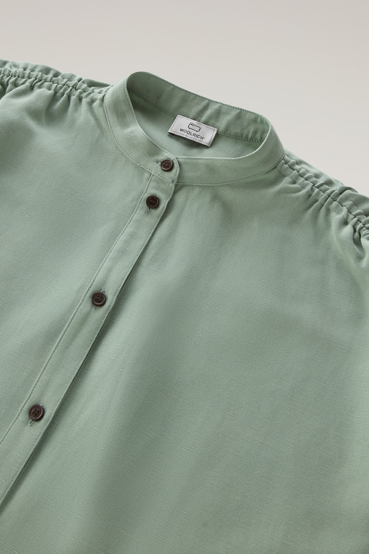 Blouse in Linen Blend Green photo 2 | Woolrich